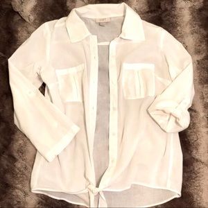 White Loft Button Down